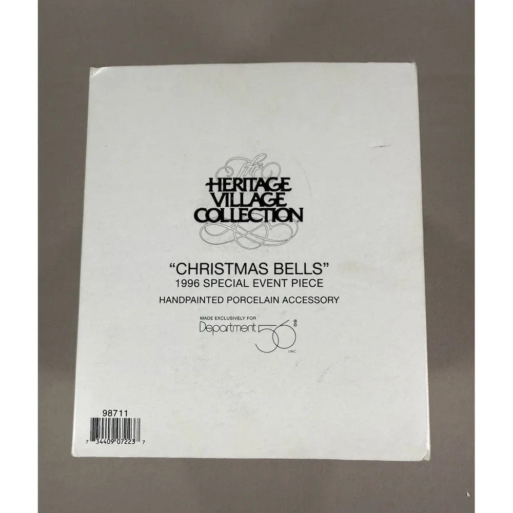 DEPT 56 Christmas Bells Heritage Village 1996 #98711 Special Event Piece Rare